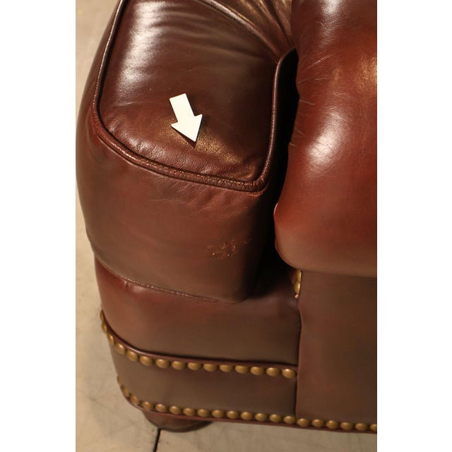 Hancock & Moore Traditional Leather Loveseat For Sale - Image 14 of 18