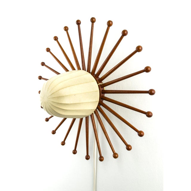 Brown Wall Lamp by Hans-Agne Jakobsson for Markaryd, 1950s For Sale - Image 8 of 8