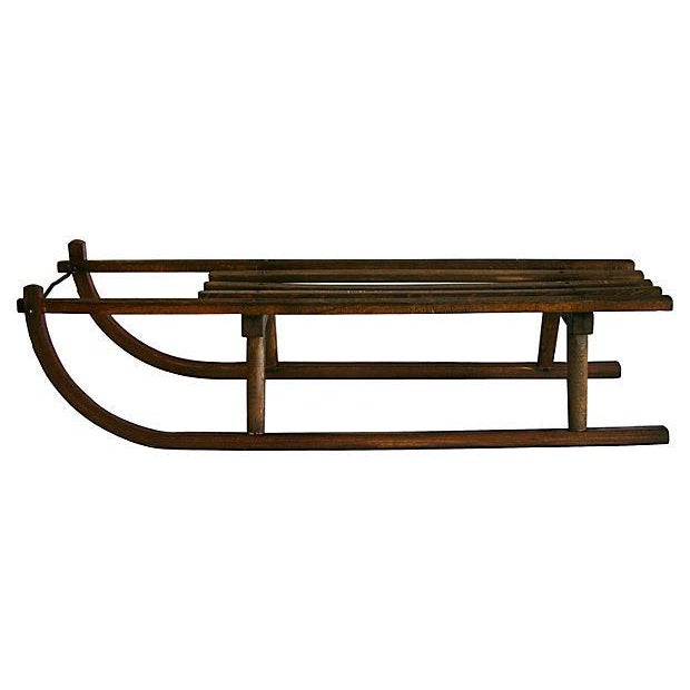 Antique 1900s Davos-Style Sled | Chairish