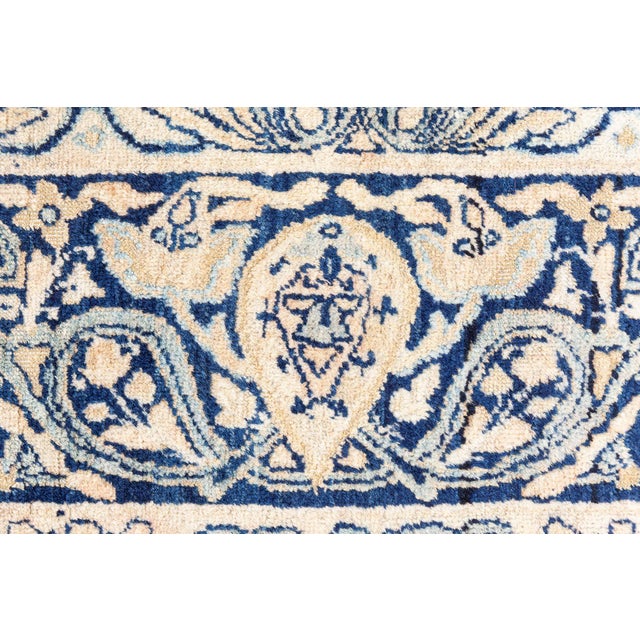 Antique Persian Kirman Handmade Wool Rug For Sale In New York - Image 6 of 8