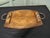 Golden Elm Arts and Crafts Ship’s Tray A good honest piece, the tray is made in elm it has a raised baize lined base...