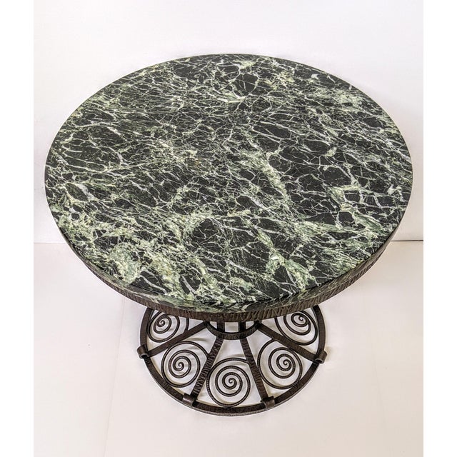 Mid 20th Century French Art Deco Wrought Iron Coffee or Side Table For Sale - Image 5 of 8