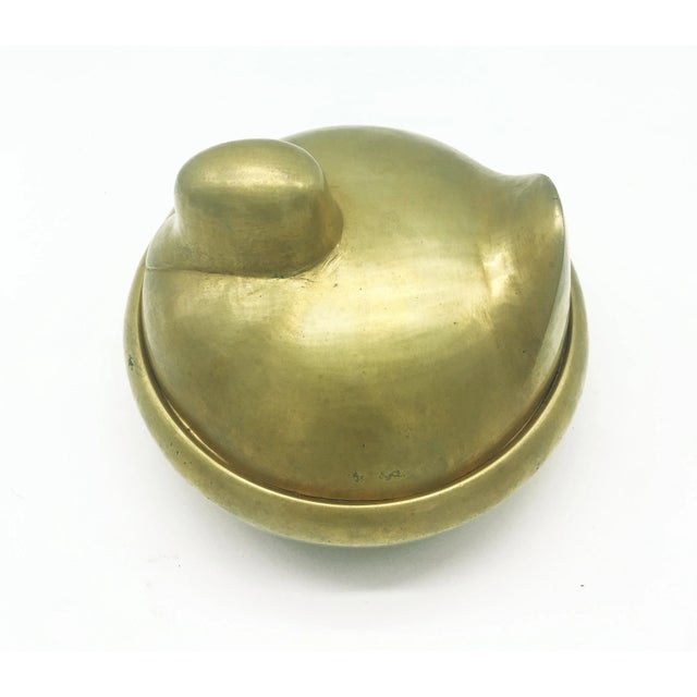 1970s Vintage Brass Duck-Shaped Box, 1970s For Sale - Image 5 of 5