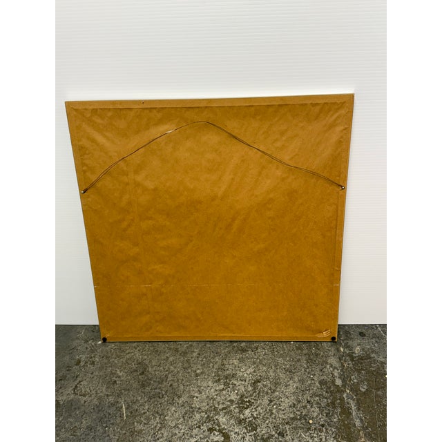 Contemporary Blue + White Brush Strokes Print, Framed For Sale - Image 10 of 12