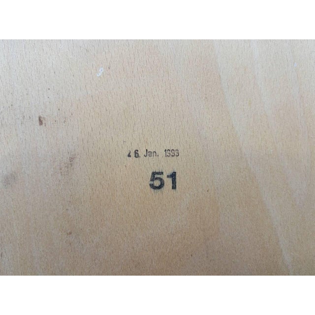 1990s Stackable Studio Chair with Black Lacquered Steel Frame, 1990s For Sale - Image 5 of 17