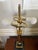 Vintage French Empire-Style Brass Column Table Lamp With Black Stone Base For Sale - Image 13 of 13