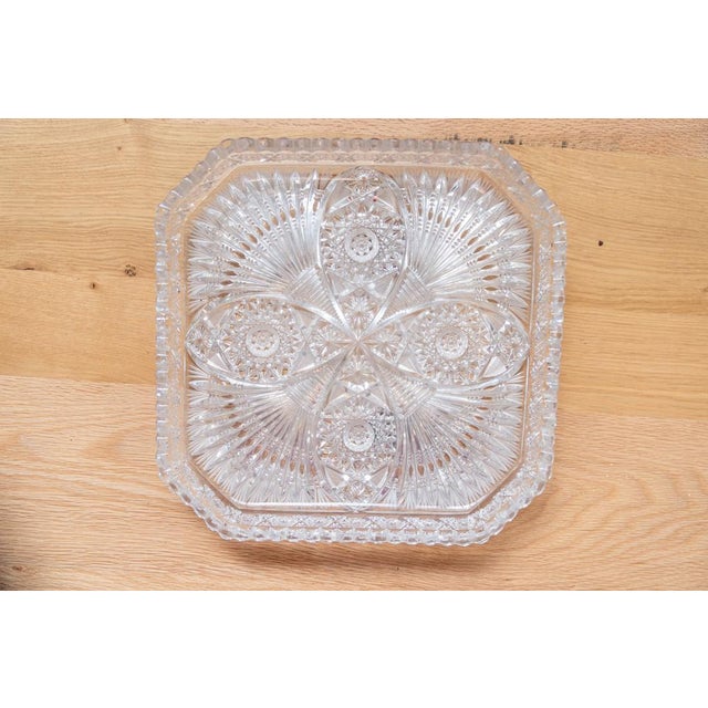 Square Tray in Bohemian Crystal, 1970s For Sale - Image 14 of 14