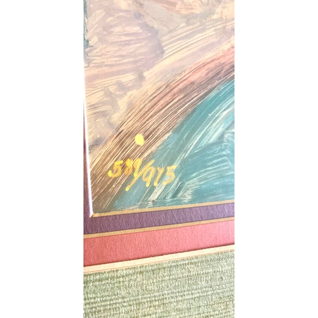 Late 20th Century Vintage Barbara A.Wood “ at the Ballet” Lithograph Signed and Numbered Limited Edition For Sale In Miami - Image 6 of 12