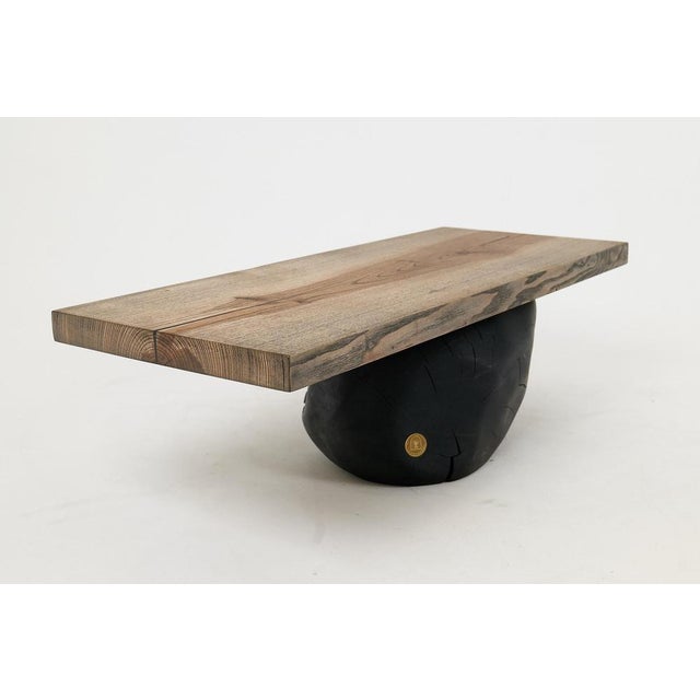 Wooden Brutalist Table by Logniture For Sale - Image 10 of 18