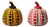 Set of 2, Yayoi Kusama Red and Yellow Pumpkin Sculpture With Certificate, 2023 草間彌生 For Sale