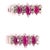 2010s 14 Karat White Gold Drop Earrings Freeform Ruby With Diamond Accents For Sale - Image 5 of 8