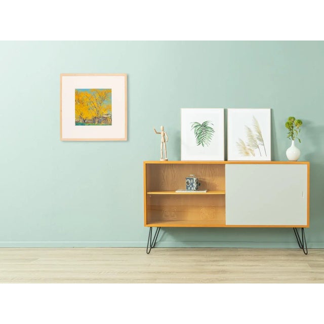 Contemporary Japanese Autumn, Gouache on Paper For Sale - Image 3 of 9