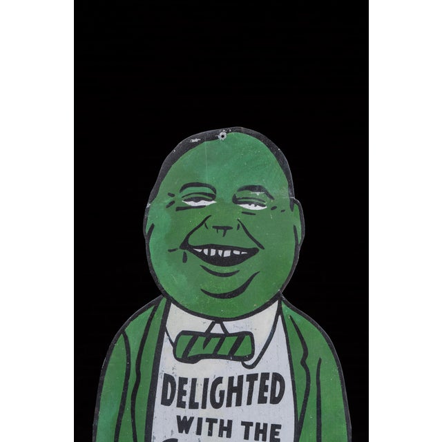 American Antique Ethan Allen Clothier Figural Tin Ithaca-Type Advertising Display Sign For Sale - Image 3 of 7