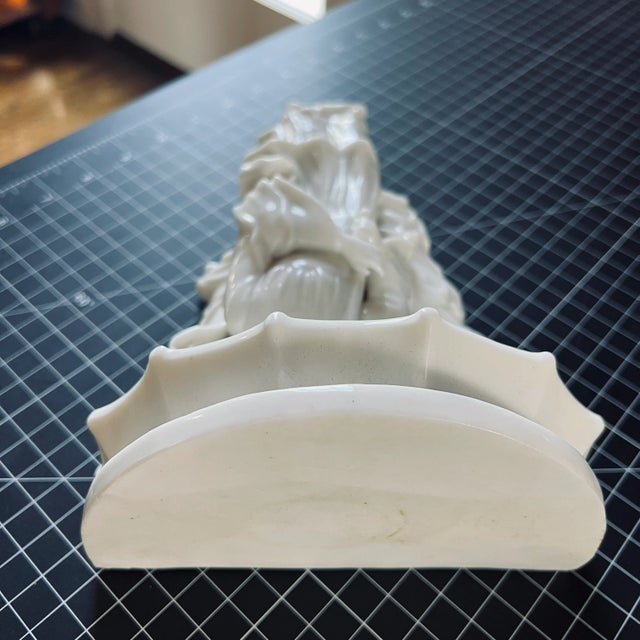 Tuscan Vintage Italian Blanc De Chine Porcelain Wall Shelf For Sale - Image 3 of 7