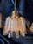 Mid-Century Modern Pendant Lights in Brass and Amber-Colored Frosted Glass from Doria, Set of 3 For Sale - Image 6 of 15