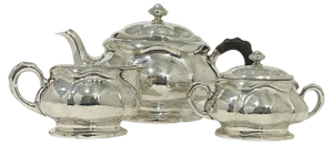 Silver Tea Servie, 1900s, Set of 3