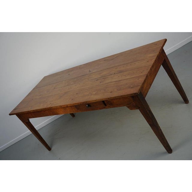 Late 19th Century French Rustic Oak Farmhouse Dining Table For Sale - Image 13 of 18