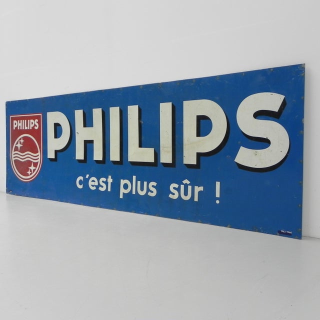 Industrial Advertising Sign from Philips, 1960s For Sale - Image 3 of 16