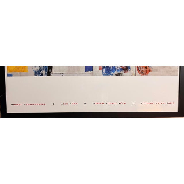 Robert Rauschenberg Exhibition Poster 1989, Featuring Axle 1964 - Cologne-Paris For Sale In Los Angeles - Image 6 of 9