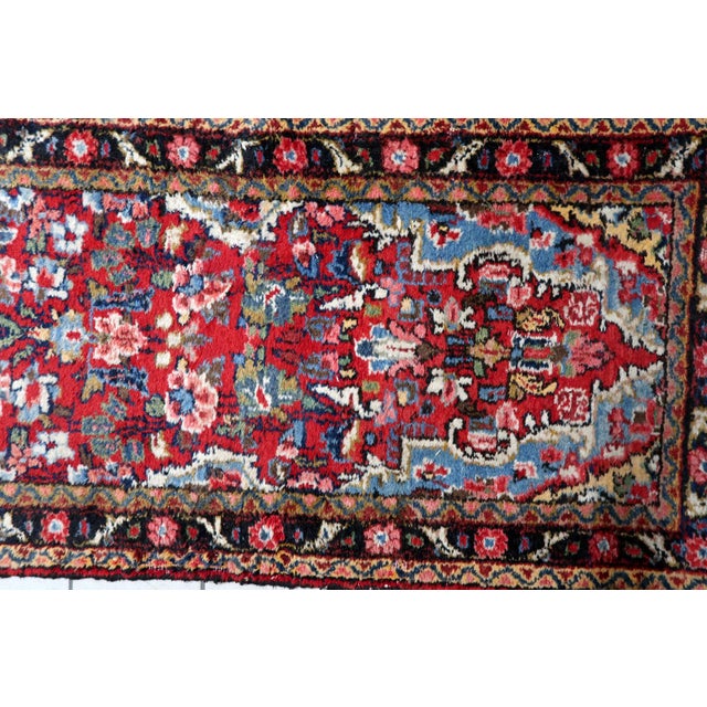 1920s, Antique Persian Hamadan Runner 2.5' X 10.3' For Sale - Image 10 of 12