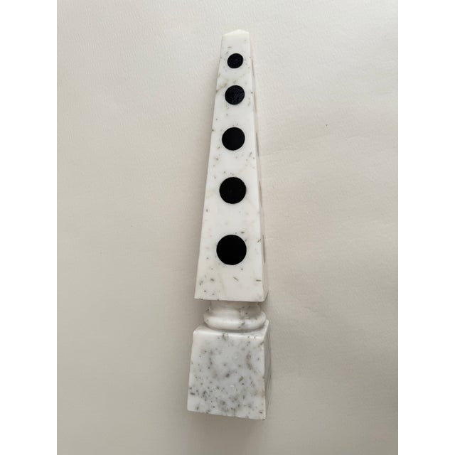 Stone Arteriors Home Marble Obelisk For Sale - Image 7 of 13