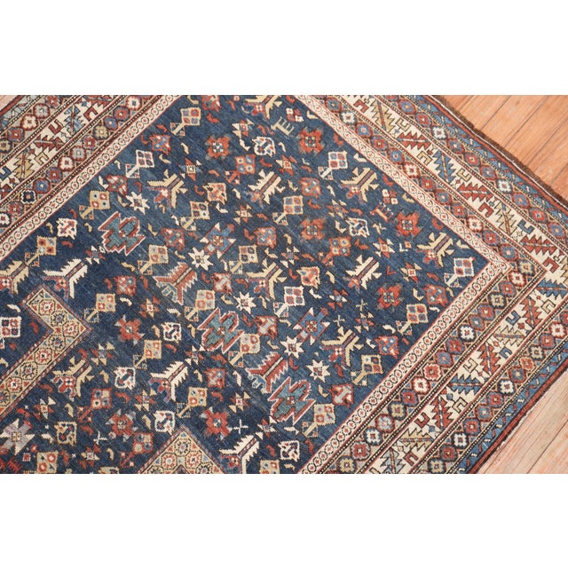 Caucasian Kuba Small Antique Prayer Rug - 3'9" x 4'10" For Sale - Image 13 of 18