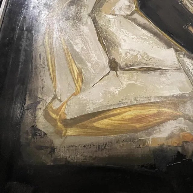 Gilbert Auquiere, Nocturne, 1963, Oil on Canvas For Sale - Image 5 of 18