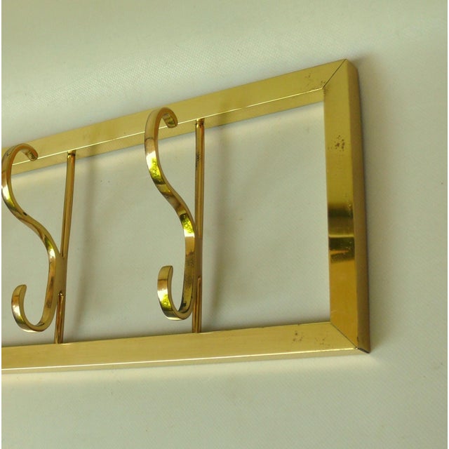 Wall Coat Rack with Folding Hooks, 1960s For Sale - Image 9 of 16