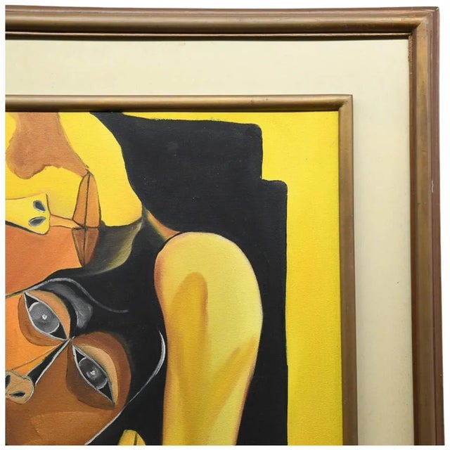 Late 20th Century Framed Mother and Child Oil in Frame After Oswaldo Guayasamín For Sale - Image 5 of 15