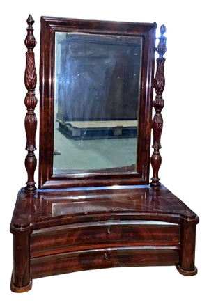 English Dressing Table in Walnut Root