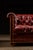 Wood Vintage Tufted Leather Chesterfield Sofa in Oxblood For Sale - Image 7 of 10