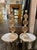This product is a pair of large scale Murano peach ball form lamps. Beautiful color and large scale makes these an eye-...