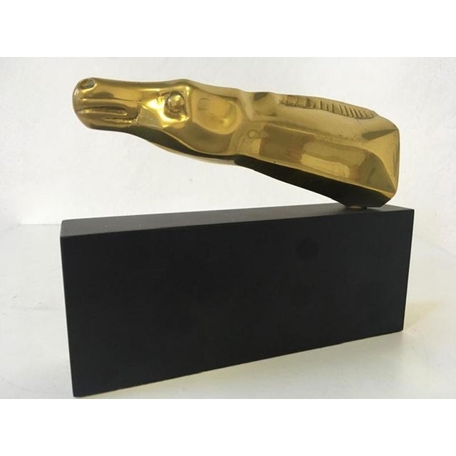 Metal Roberto Nanut, Postmodern Abstract Sculpture of Horse Head, 1981, Bronze For Sale - Image 7 of 15