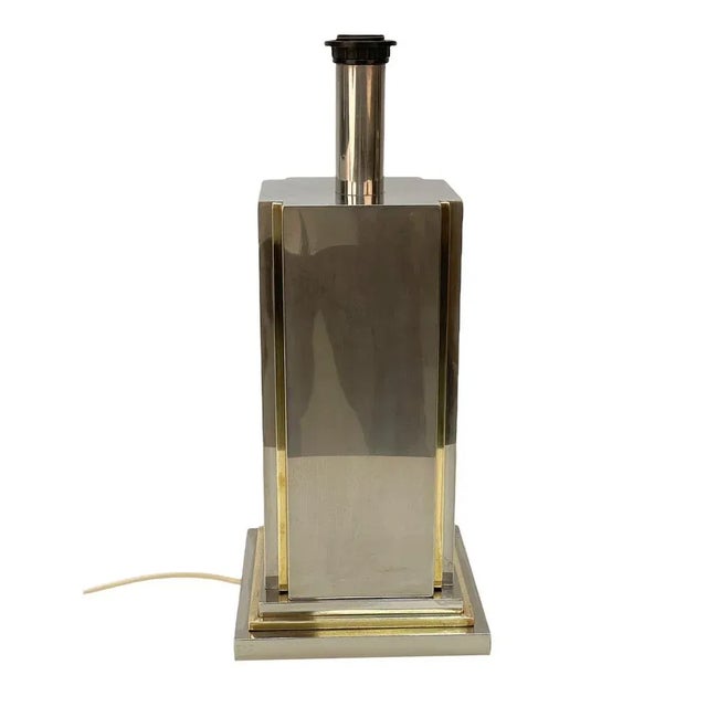 Italian Steel & Brass Table Lamp by Carlo Venturini for Bottega Del Lume, 1970s For Sale - Image 4 of 18