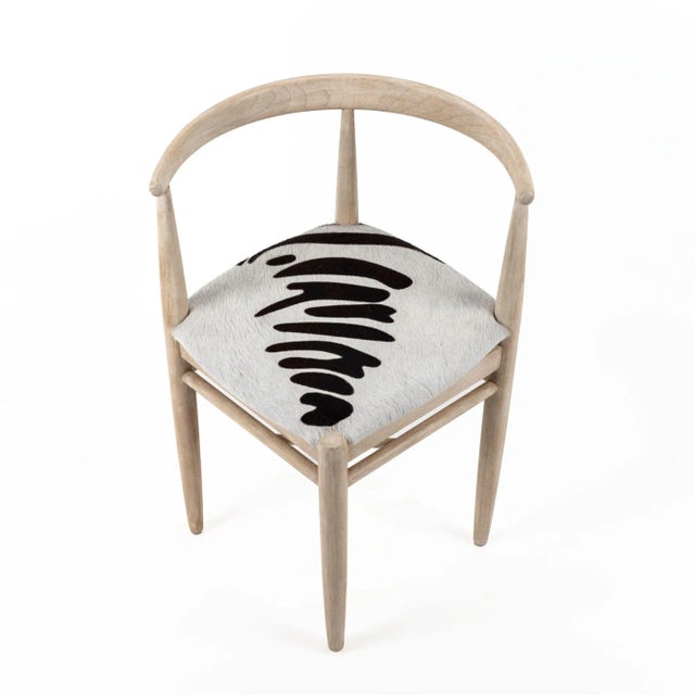 1970s 1970s Corner Bleached Oak Chair For Sale - Image 5 of 9