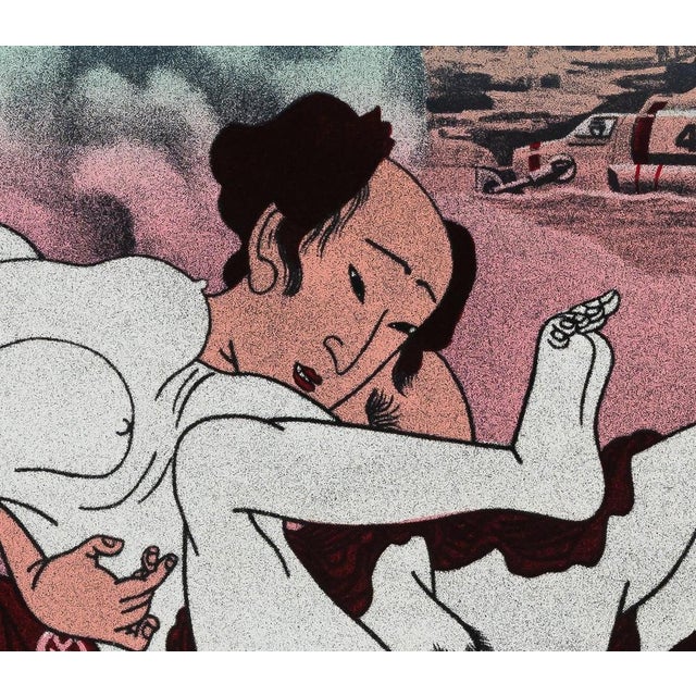 Guðmundur Guðmundsson, Shunga et missiles, Lithograph For Sale - Image 6 of 7