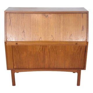 Mid-Century Danish Secretary in Teak by Bernhard Pedersen & Søn for Eskilstrup-Falster Møbelfabrik, 1960s For Sale