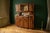 Art Nouveau Buffet in Oak with Marble, Cut Glass and Floral Carvings, 1910 For Sale - Image 4 of 9