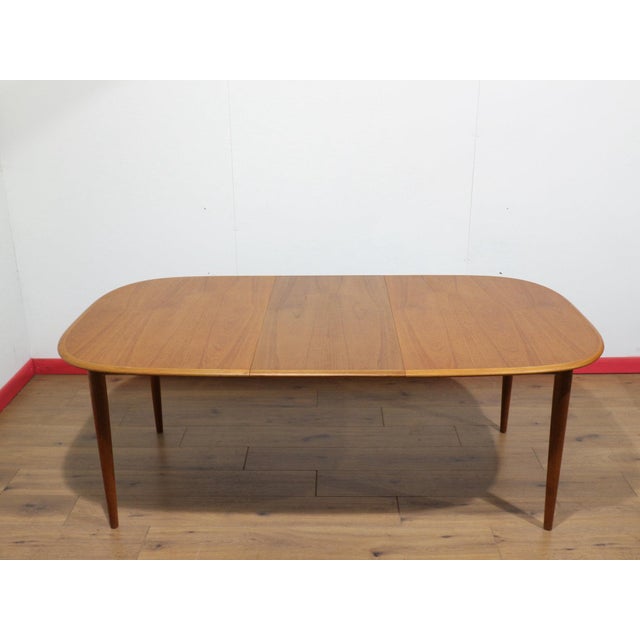 Mid Century Modern in the Style of Skovmand and Anderson Teak Danish Extending Dining Table For Sale - Image 13 of 15