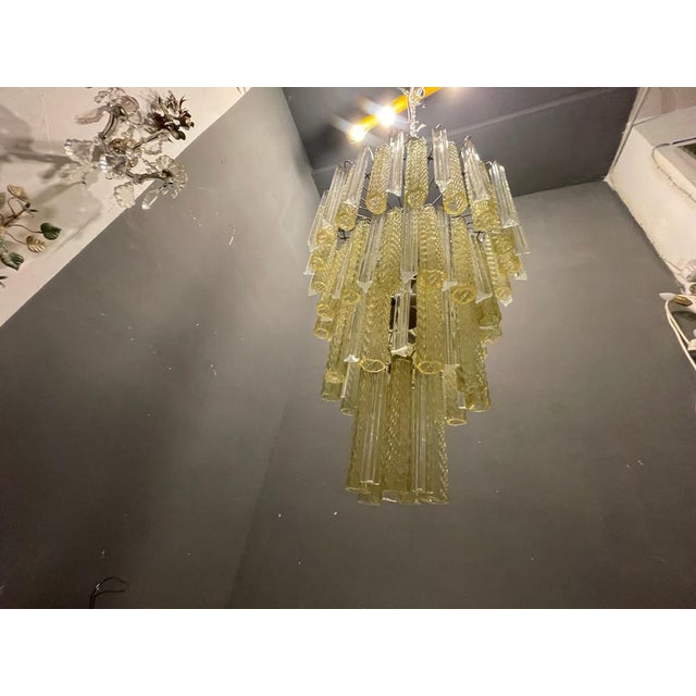 Large Murano Glass Chandelier by Paolo Venini, 1970s For Sale - Image 3 of 18