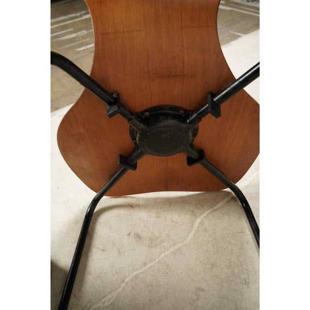 A Modern Pair of Arne Jacobsen-Style Stools For Sale In Los Angeles - Image 6 of 7