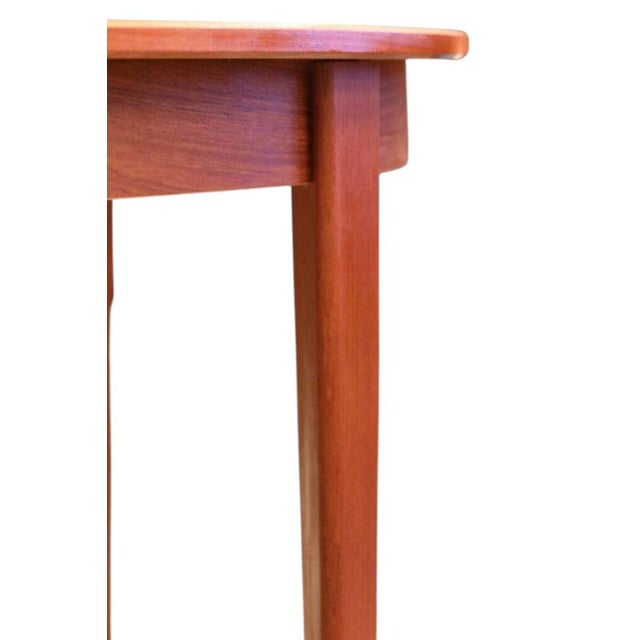 1970s Round Teak Dining Table in Teak with Double Inserts by C.J. Rosengaarden, 1960s For Sale - Image 5 of 16