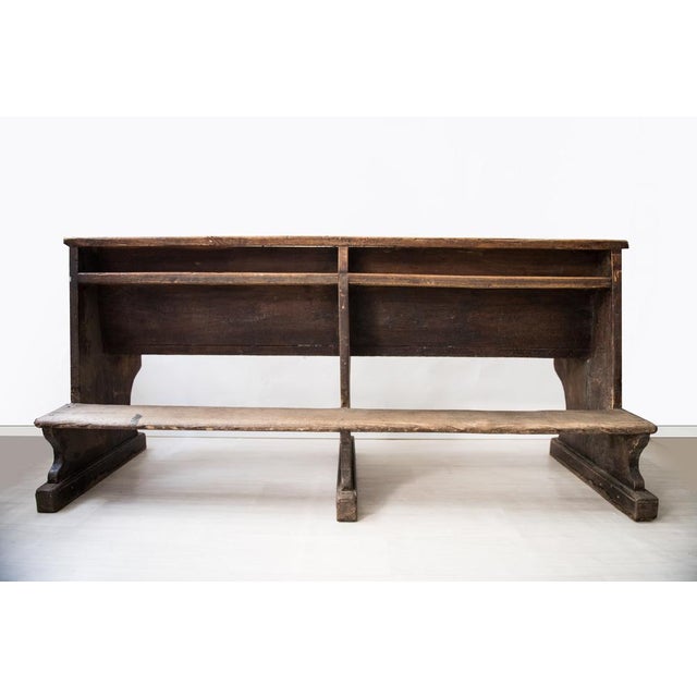 Vintage Church Bench in Beech For Sale - Image 13 of 18