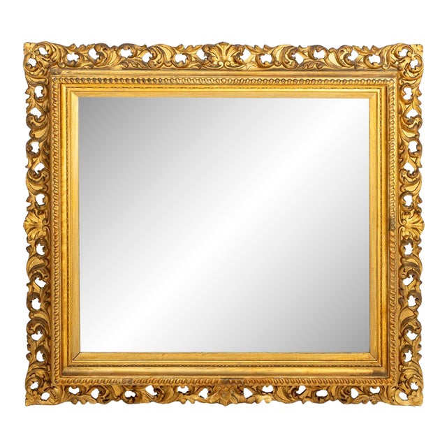Second Empire Giltwood Rectangular Mirror For Sale