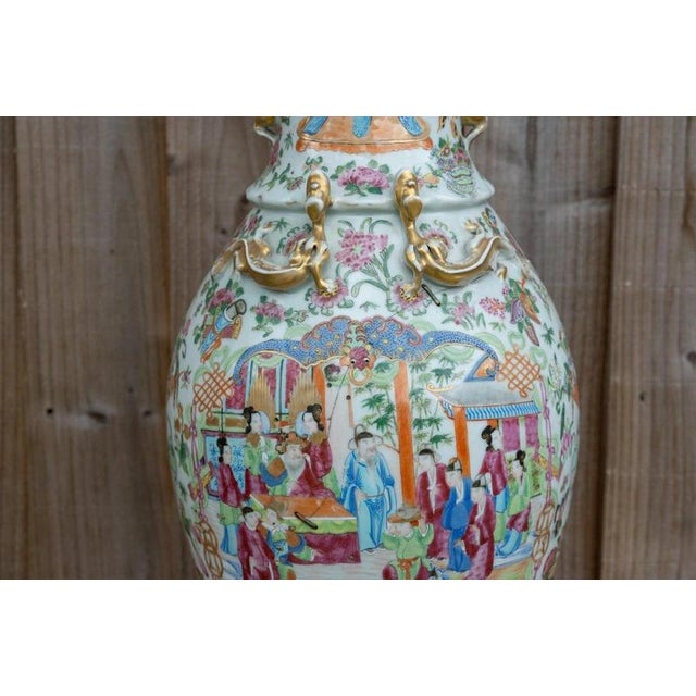 Antique Chinese Qing Dynasty Famille Rose Porcelain Vase For Sale - Image 9 of 18