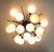 Bronze 21st Century Mezzo Bronze Matte White Murano Flush Mount by Fabio LTD For Sale - Image 8 of 9