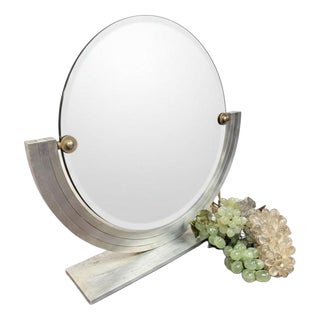 Italian Art Deco Mirror in Glass For Sale
