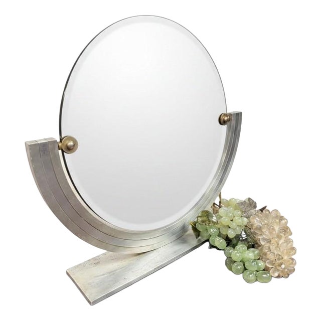 Italian Art Deco Mirror in Glass For Sale