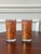 Metal Mid-Century Modern Hand Painted Highball Glasses With Bird Pattern - Set of 4 For Sale - Image 7 of 10