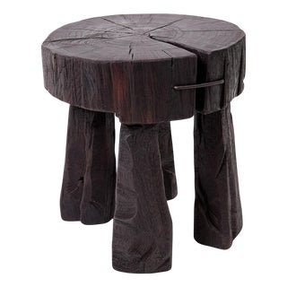Sculptural Side Table by Logniture For Sale